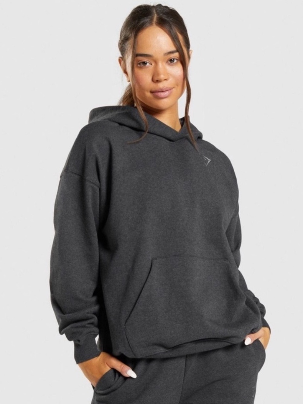 Gymshark Rest Day Sweats Hoodie in Charcoal Size Small Activewear Sweatshirt Gym